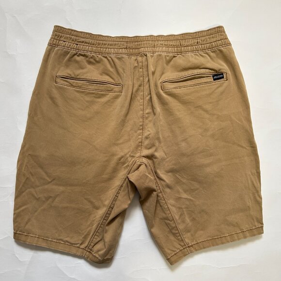 Hollister Advanced Stretch Jogger Shorts 9" Mens sz M Khaki Tan Athletic Casual - Picture 7 of 12